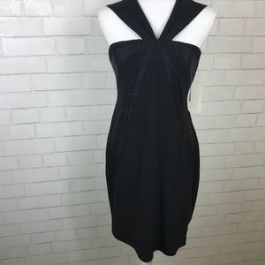 Adrianna Papell Petite Black Sleeveless Dress Sz 8